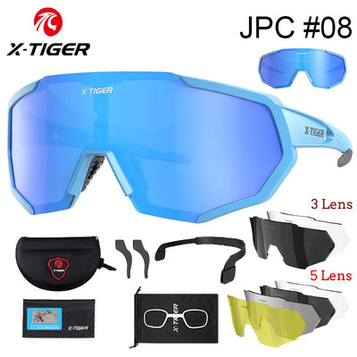 X-TIGER Polarized Lens Cycling Glasses Road Bike Cycling Eyewear Photochromic Sunglasses Sports MTB Mountain Bicycle Goggles