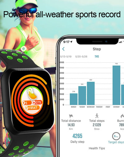 F9A Pro smart watch IP67 waterproof smartwatch heart rate monitor multiple sport model fitness tracker man women wearable