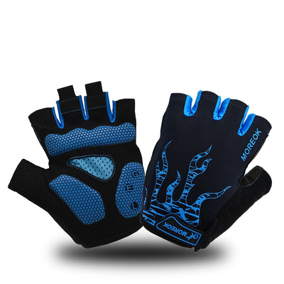 MOREOK Bike Gloves 5MM Gel Pad Mountain Bike Gloves Breathable Bicycle Gloves Non-slip Road Biking Cycling Gloves for Men Women