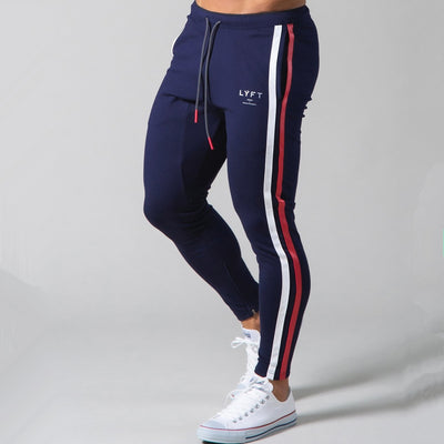 Cotton Double Striped Slim Fit Joggers