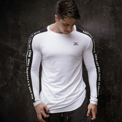Long Sleeves Slim Fit Round Neck T-Shirts