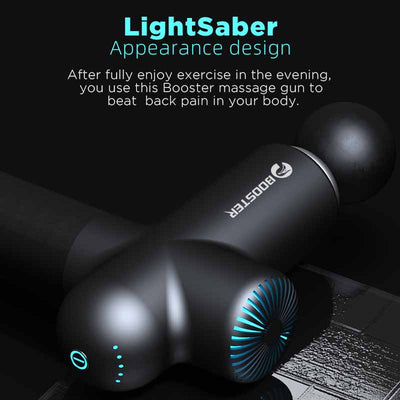 Booster Lightsaber Smart-Hit Professional Massage Gun with 80mm Massage Depth 15kg Pressure Bearing Pain Relief Body Relaxation
