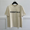 New Summer ESSENTIALS T-shirt Loose Rubber Letter logo Ovesized Short Sleeve Hip hop Unisex 100% Cotton Sports Tees
