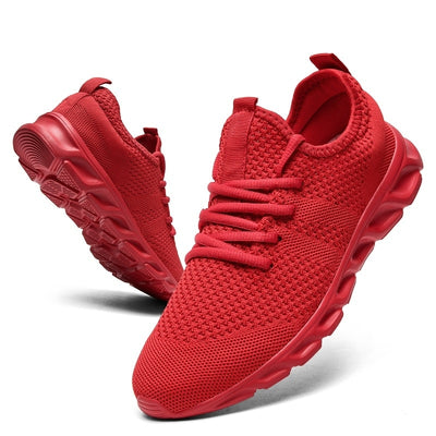 Men's Casual Sport Shoes Light Sneakers White Outdoor Breathable Mesh Fashion Black Running Shoes Athletic Jogging Tennis Shoes